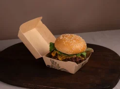 Boxen>DUNI Alga Clamshell-Box 500 ml Braun ungeteilt