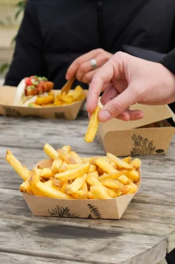 Boxen>DUNI Alga Schale Quadratisch 115 x 115 x 39 mm Braun