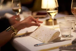 Tischläufer>DUNI Bio cel® Tête-à-Tête-Tischläufer 0,4 x 24 m Sparkly White