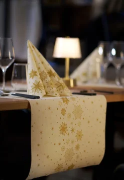 Tischläufer>DUNI Bio cel® Tête-à-Tête-Tischläufer 0,4 x 24 m Stargazing Cream