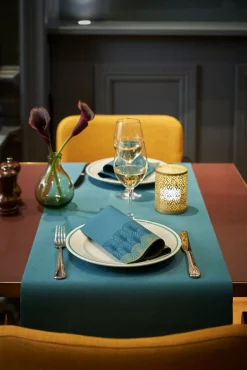 Tischläufer>DUNI Bio cel® Tête-à-Tête-Tischläufer 0,4 x 24 m Ocean Teal