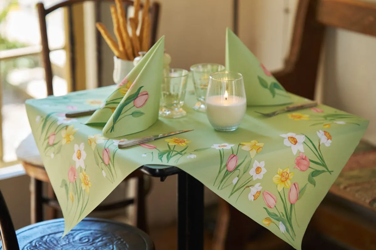 Hussen>DUNI Bio cel®-Mitteldecke 84 x 84 cm Spring Melody