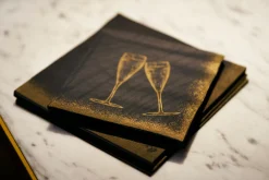 Servietten Im Dinnerformat>DUNI Bio soft® Serviette 20 x 20 cm Sparkly cheers bl