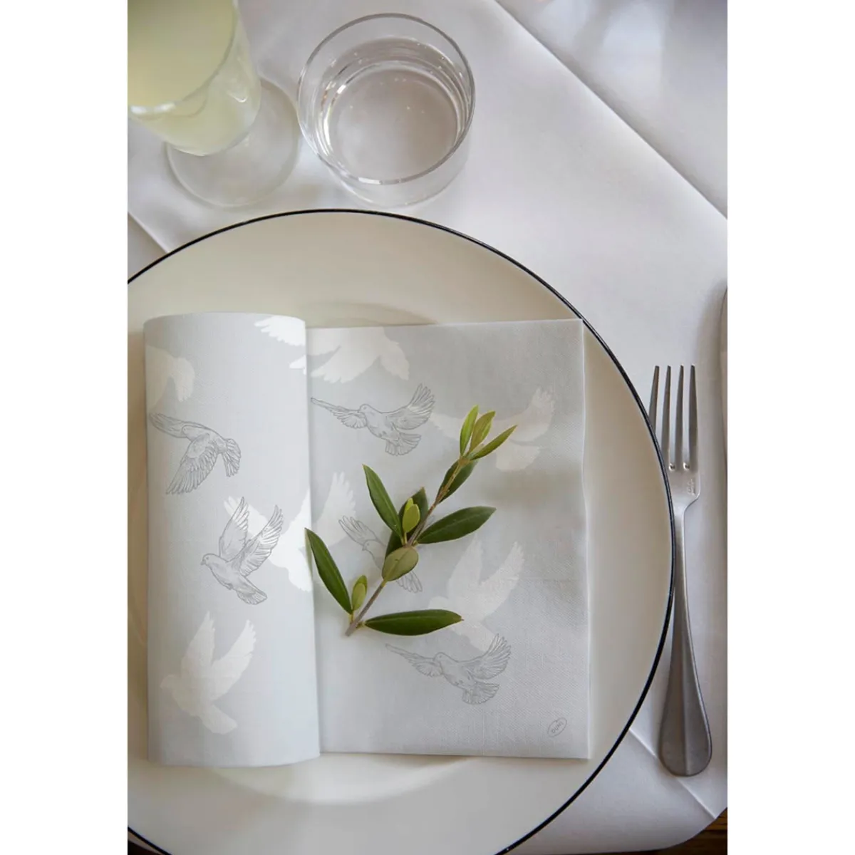 Servietten Im Dinnerformat>DUNI Bio soft® Serviette 40 x 40 cm Soft Wings