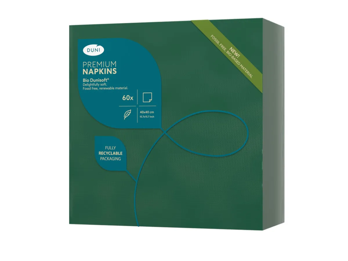 Servietten Im Dinnerformat>DUNI Bio soft® Serviette 40 x 40 cm Jägergrün