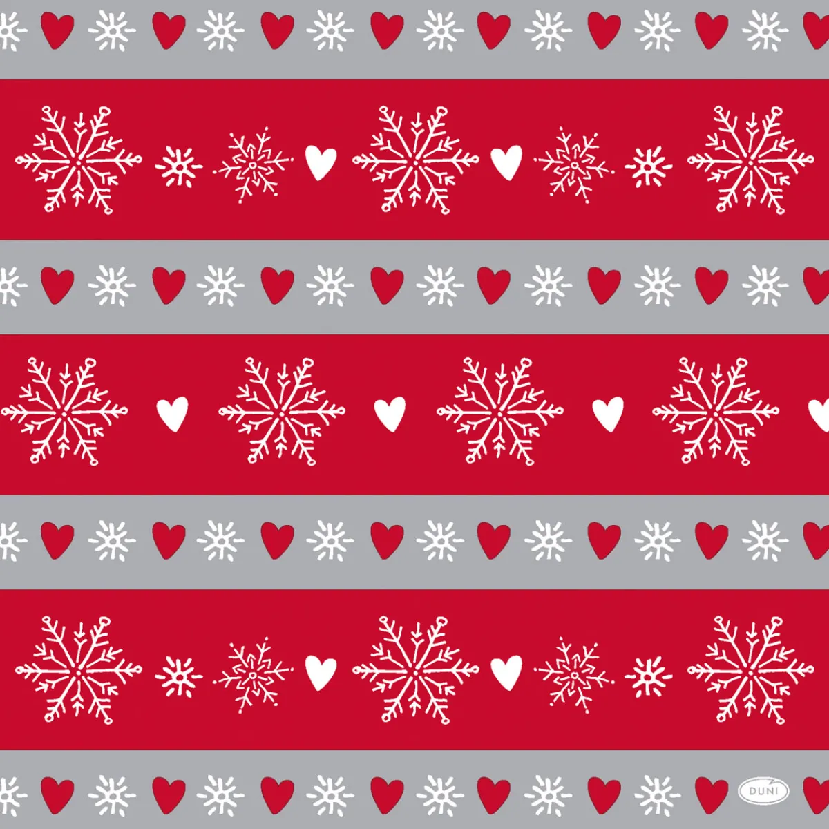 Servietten Im Dinnerformat>DUNI Bio soft® Serviette 40 x 40 cm Winter Flakes Hearts
