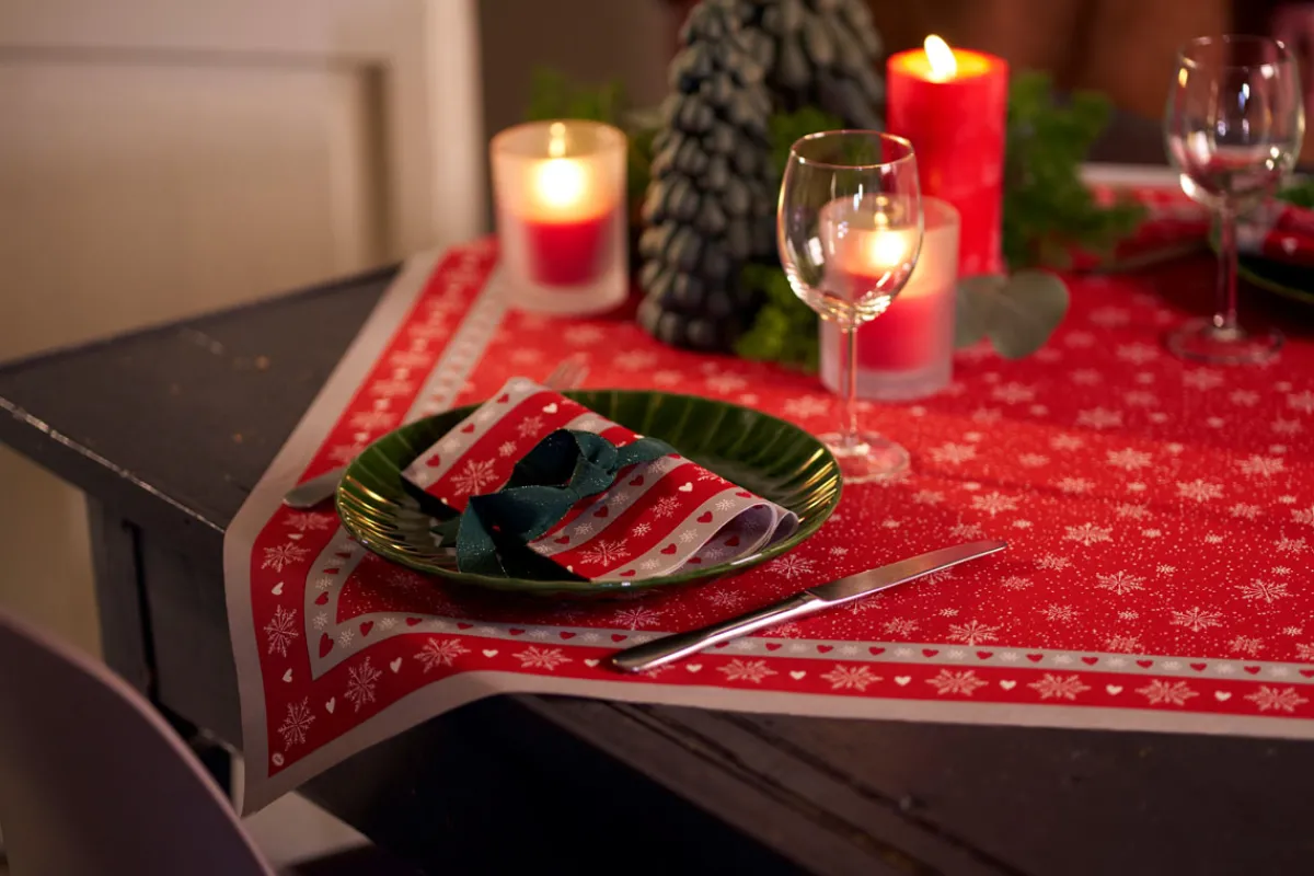 Servietten Im Dinnerformat>DUNI Bio soft® Serviette 40 x 40 cm Winter Flakes Hearts