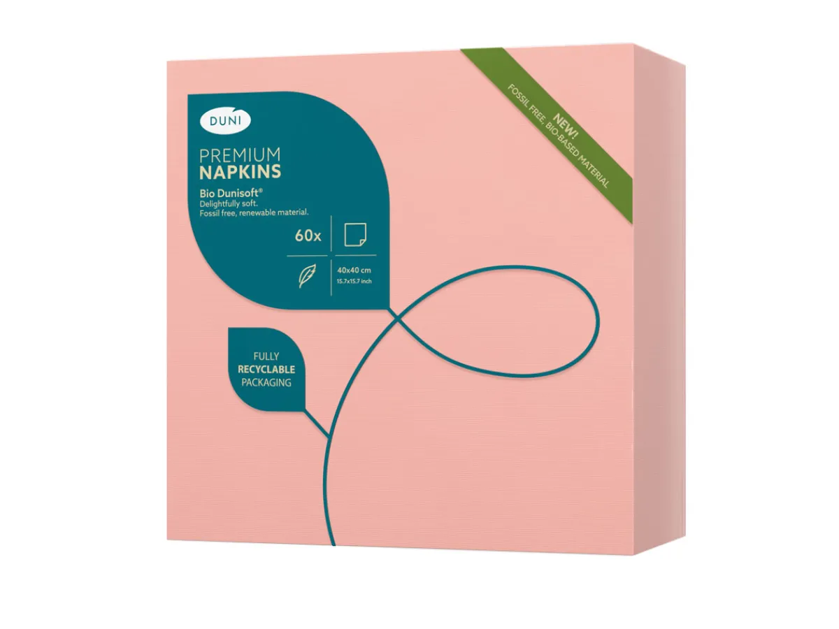 Servietten Im Dinnerformat>DUNI Bio soft® Serviette 40 x 40 cm Mellow Rose