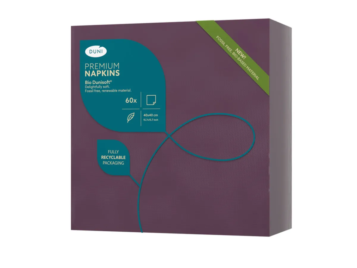 Servietten Im Dinnerformat>DUNI Bio soft® Serviette 40 x 40 cm Plum