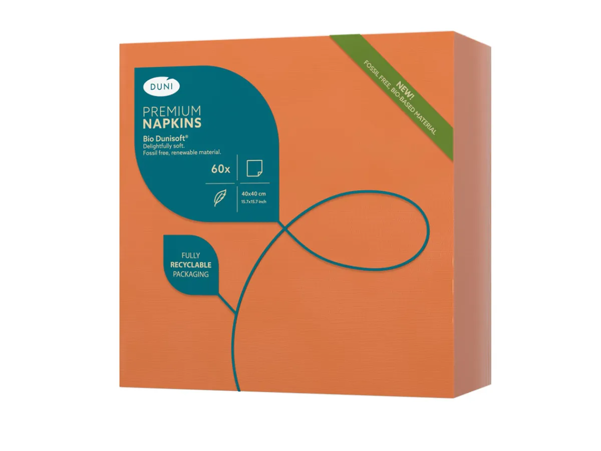 Servietten Im Dinnerformat>DUNI Bio soft® Serviette 40 x 40 cm Sun Orange