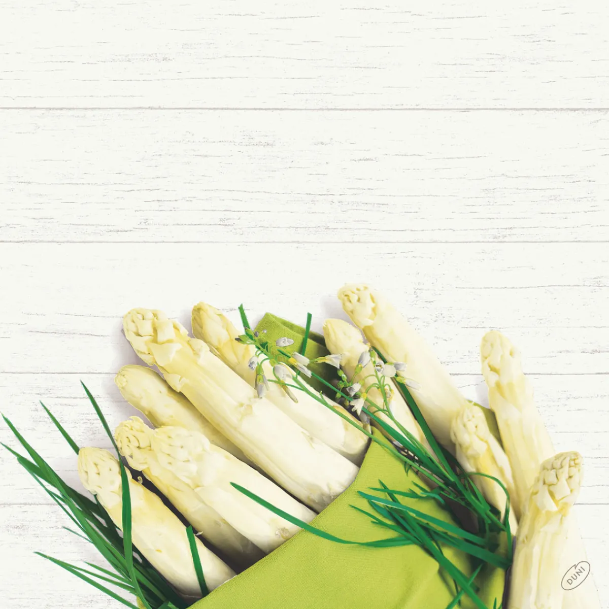 Servietten Im Dinnerformat>DUNI Bio soft® Serviette 40 x 40 cm White Asparagus