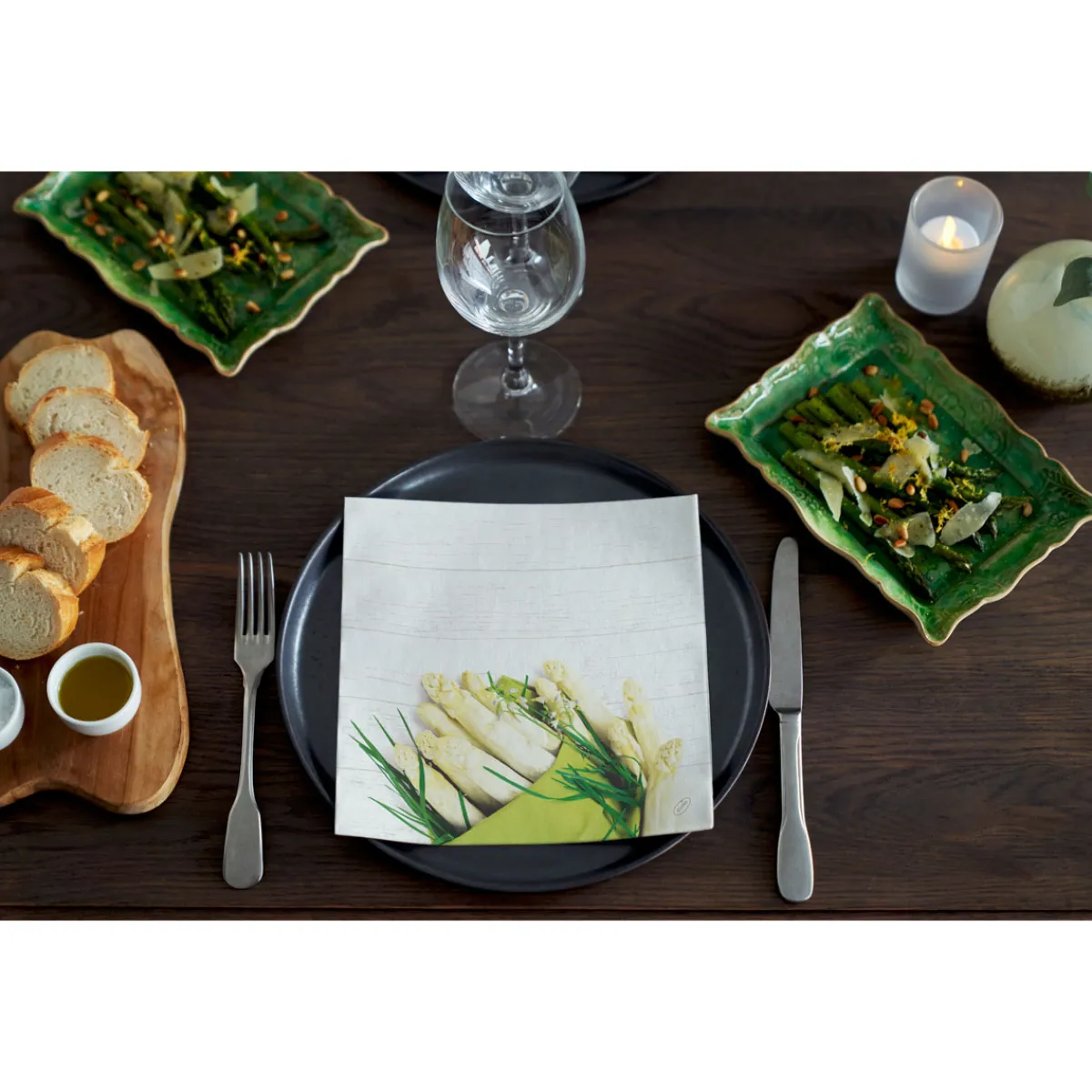 Servietten Im Dinnerformat>DUNI Bio soft® Serviette 40 x 40 cm White Asparagus