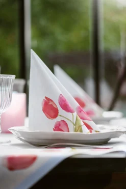 Servietten Im Dinnerformat>DUNI Bio soft® Serviette 40 x 40 cm Painted Tulips