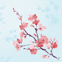 Servietten Im Dinnerformat>DUNI Bio soft® Serviette 40 x 40 cm Cherry Breeze Blue