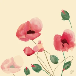 Servietten Im Dinnerformat>DUNI Bio soft® Serviette 40 x 40 cm Poppy Charm