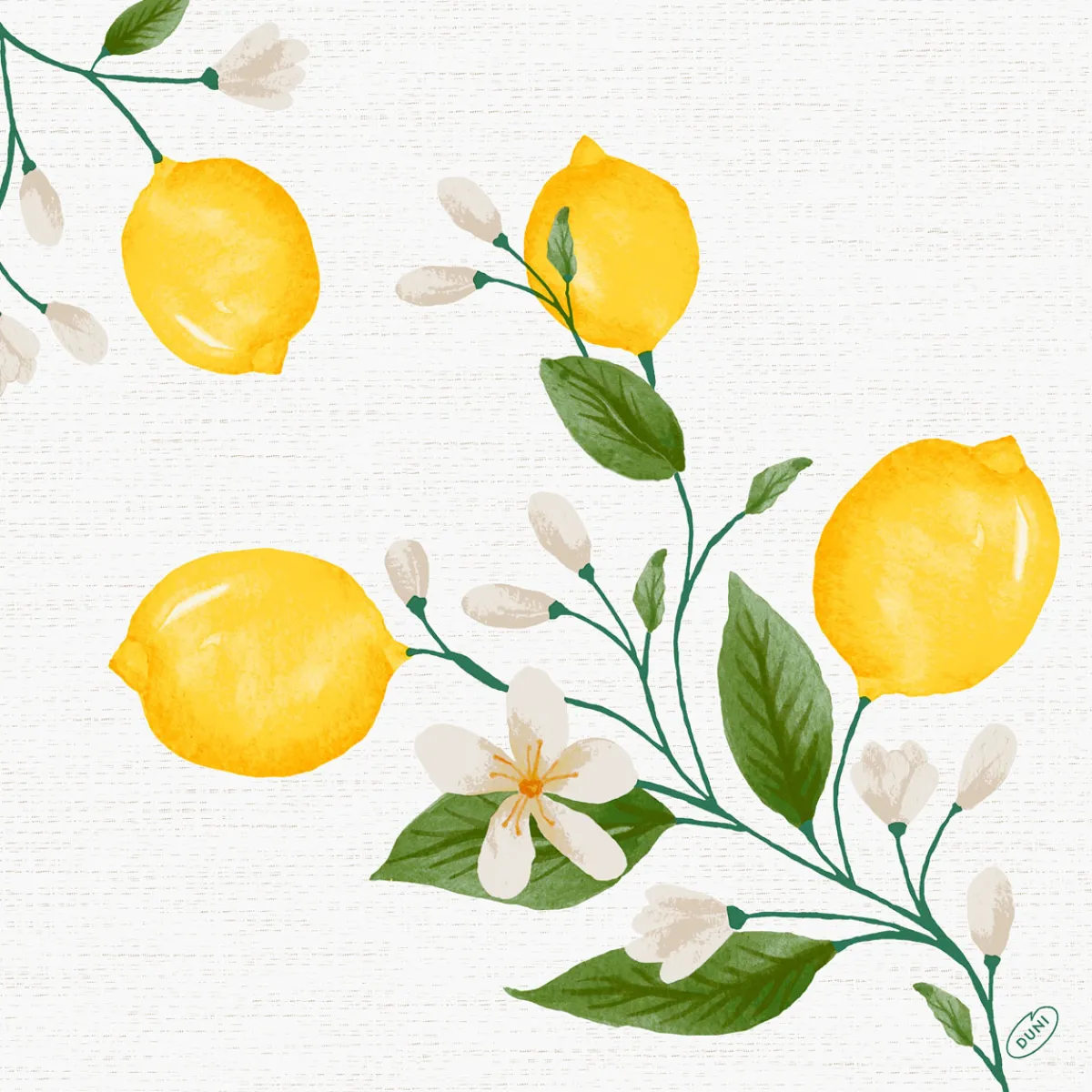Servietten Im Dinnerformat>DUNI Bio soft® Serviette 40 x 40 cm Lemon Fiesta