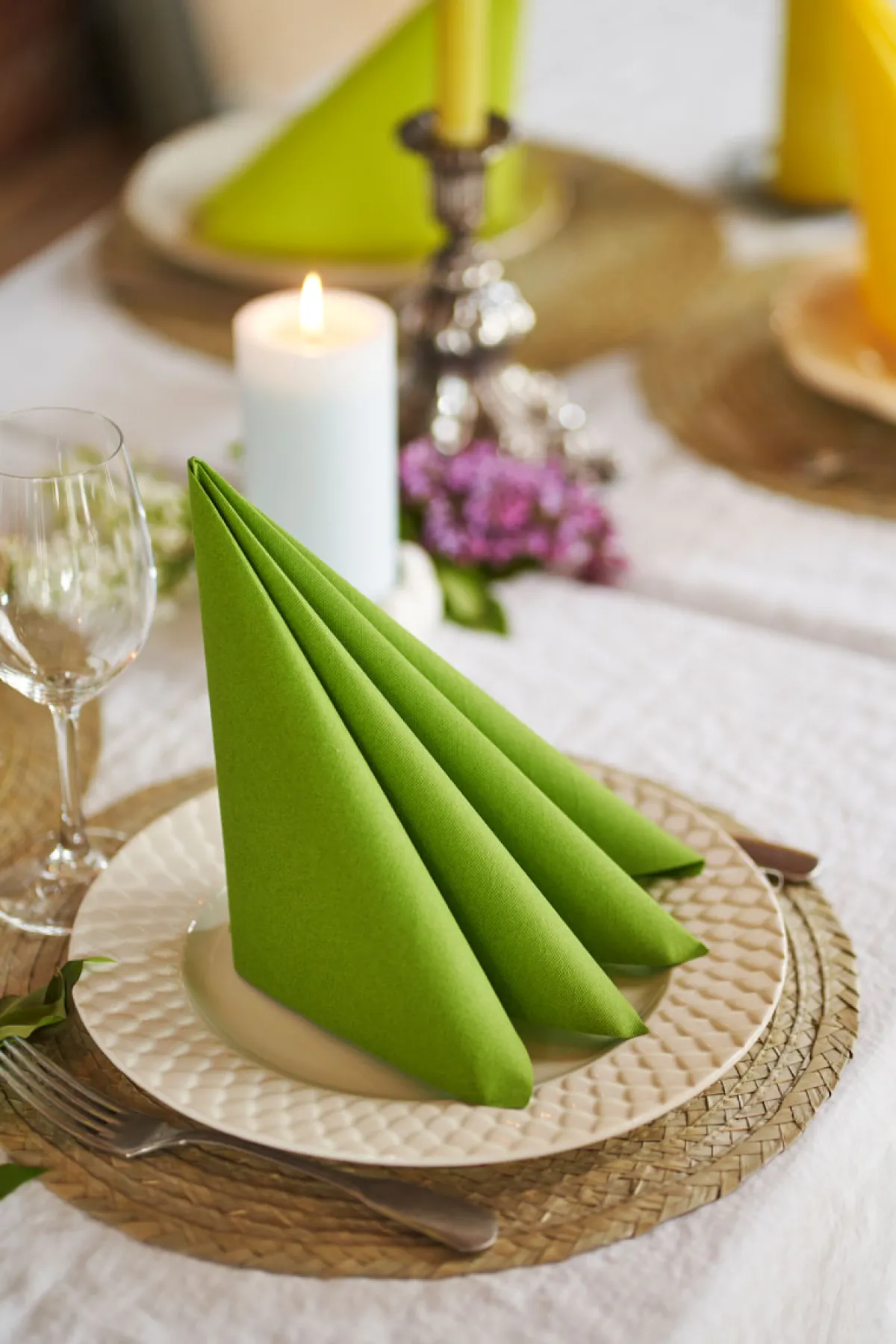 Servietten Im Dinnerformat>DUNI Bio soft® Serviette 40 x 40 cm Leaf Green