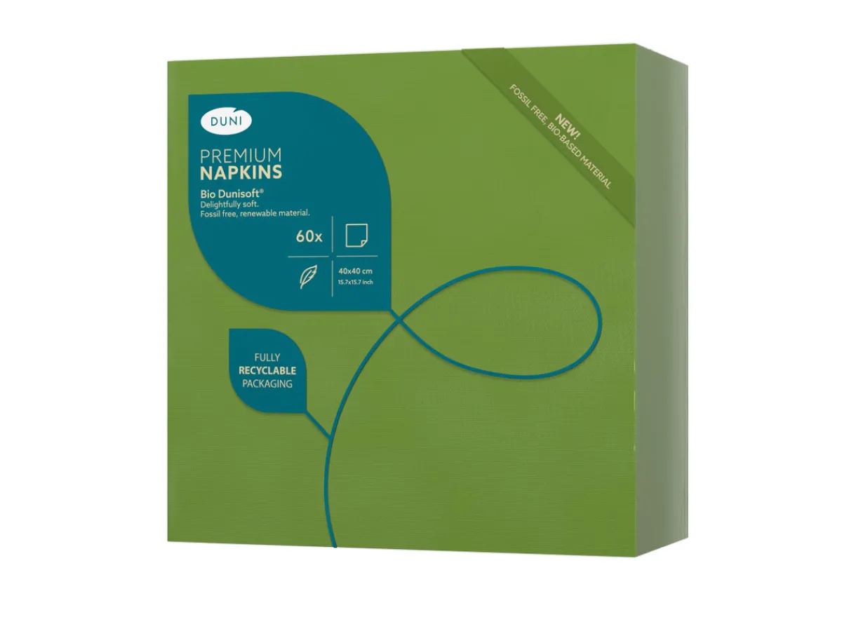 Servietten Im Dinnerformat>DUNI Bio soft® Serviette 40 x 40 cm Leaf Green