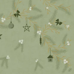 Servietten Im Dinnerformat>DUNI Bio soft® Serviette 40 x 40 cm Noel Pistachio