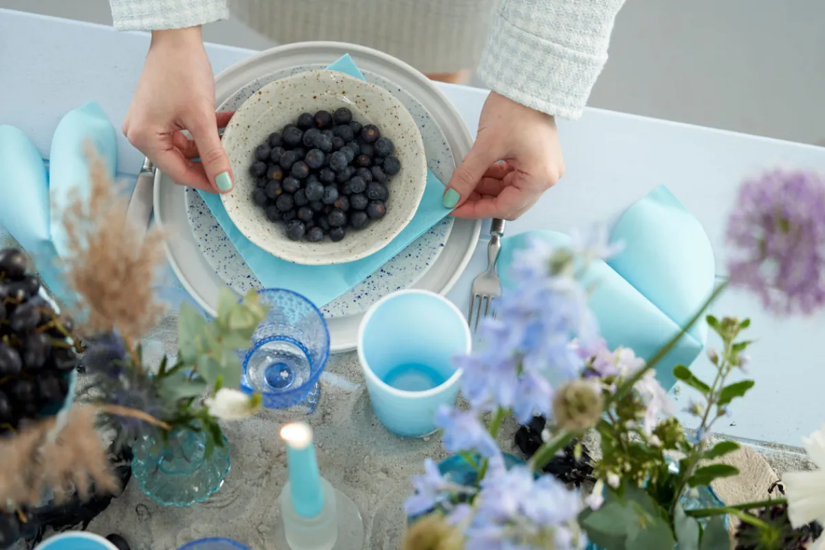 Servietten Im Dinnerformat>DUNI Bio soft® Serviette 40 x 40 cm Mint Blue