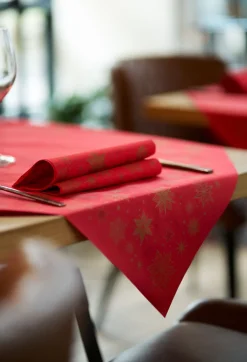 Servietten Im Dinnerformat>DUNI Bio soft® Serviette 40 x 40 cm Stargazing Red