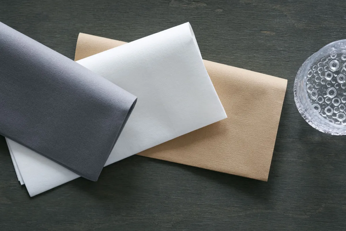 Servietten Im Dinnerformat>DUNI Bio soft® Serviette 40 x 40 cm Greige