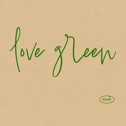 Cocktailservietten>DUNI Bio soft® Serviette 20 x 20 cm Love Green Natural