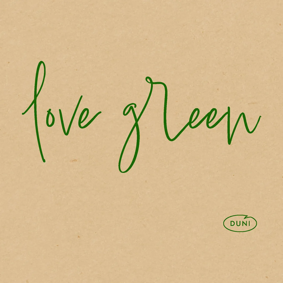 Cocktailservietten>DUNI Bio soft® Serviette 20 x 20 cm Love Green Natural
