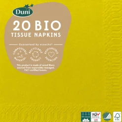 Cocktailservietten>DUNI Bio Tissue-Serviette 24 x 24 cm Kiwi 3-lagig