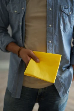 Servietten Im Dinnerformat>DUNI Bio Tissue-Serviette 40 x 40 cm Gelb 3-lagig