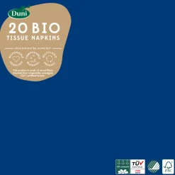 Servietten Im Lunchformat>DUNI Bio Tissue-Serviette 33 x 33 cm Dunkelblau 3-lagig