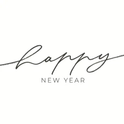 Cocktailservietten>PAPER + DESIGN Bio Tissue-Serviette 24 x 24 cm Fresh new year 3-lagig