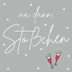 Cocktailservietten>PAPER + DESIGN Bio Tissue-Serviette 24 x 24 cm Love 3-lagig