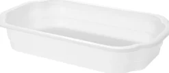 Siegelschalen>DUNIFORM Biokunststoff Schale Take-Away 250 x 159 x 43 mm Weiß ungeteilt