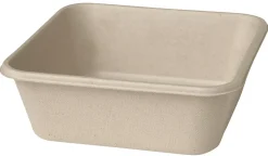 Boxen>DUNI Box Bagasse 900 ml Braun ungeteilt