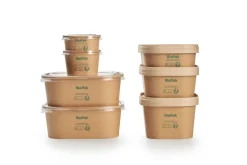 Boxen>DUNI Brick Box Medium 500 ml Braun ungeteilt