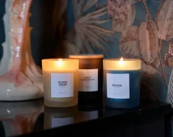 Duftkerzen>DUNI Candle Glass Scented Ø 70 mm 40 Std. Weiß