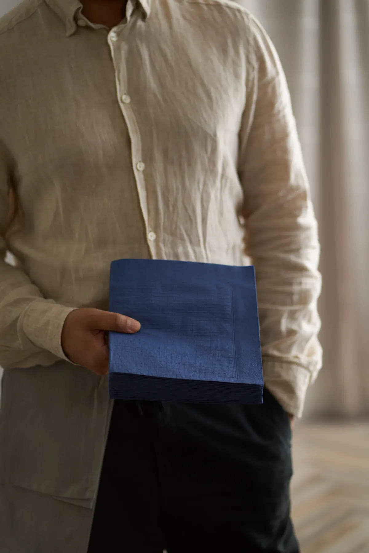 Servietten Im Dinnerformat>DUNI Classic-Serviette 40 x 40 cm Dunkelblau