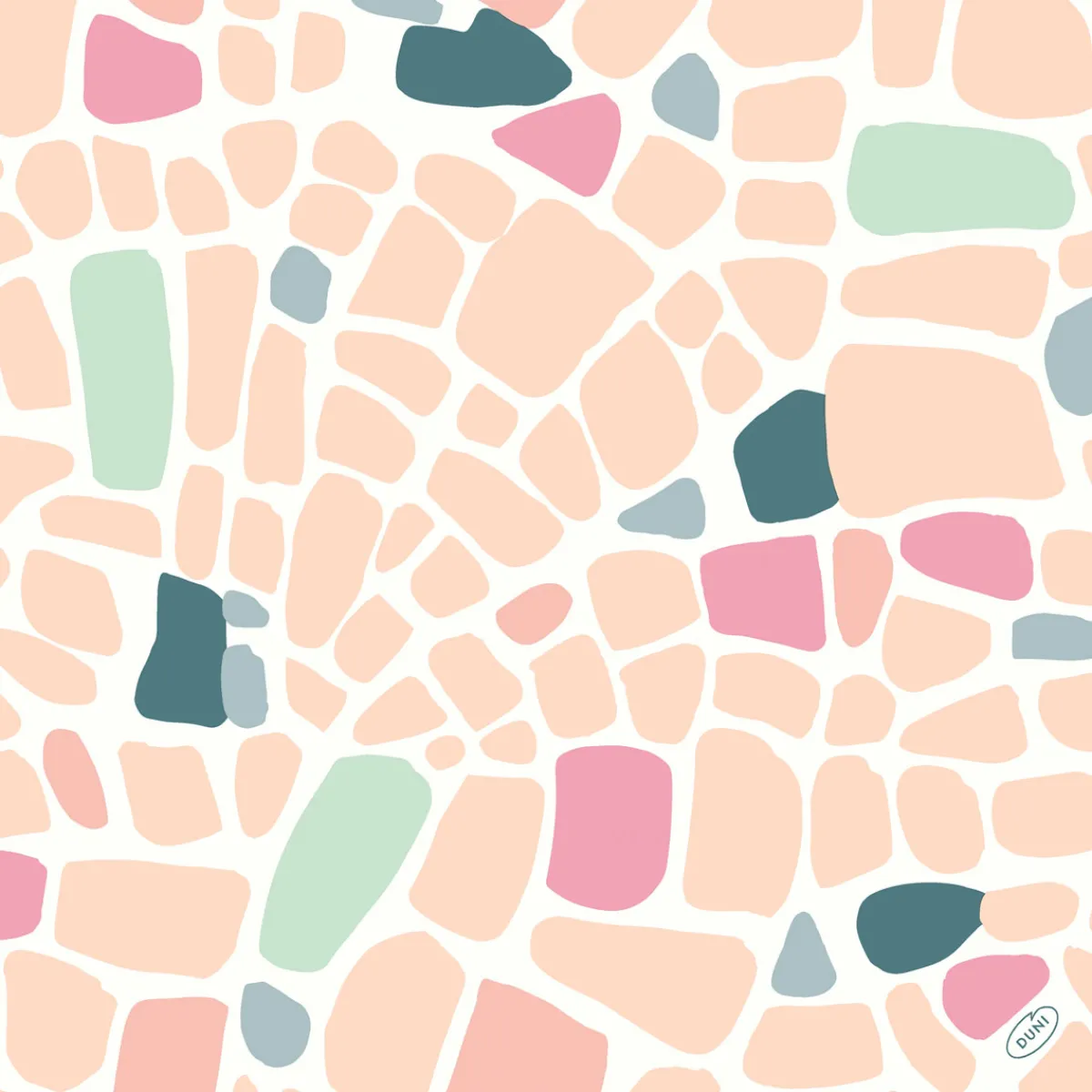 Servietten Im Dinnerformat>DUNI Classic-Serviette 40 x 40 cm Ocean Pebbles