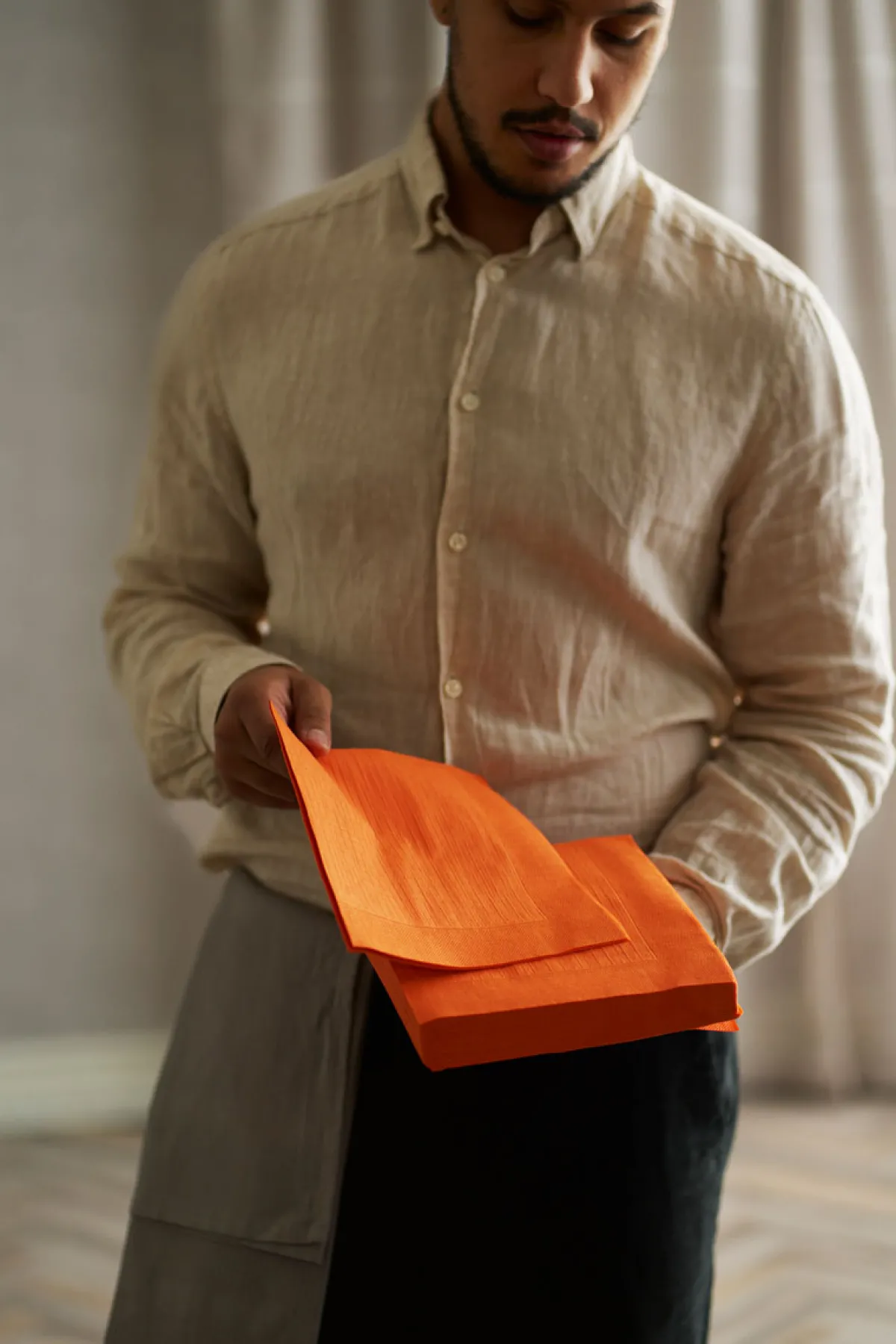 Servietten Im Dinnerformat>DUNI Classic-Serviette 40 x 40 cm Sun Orange