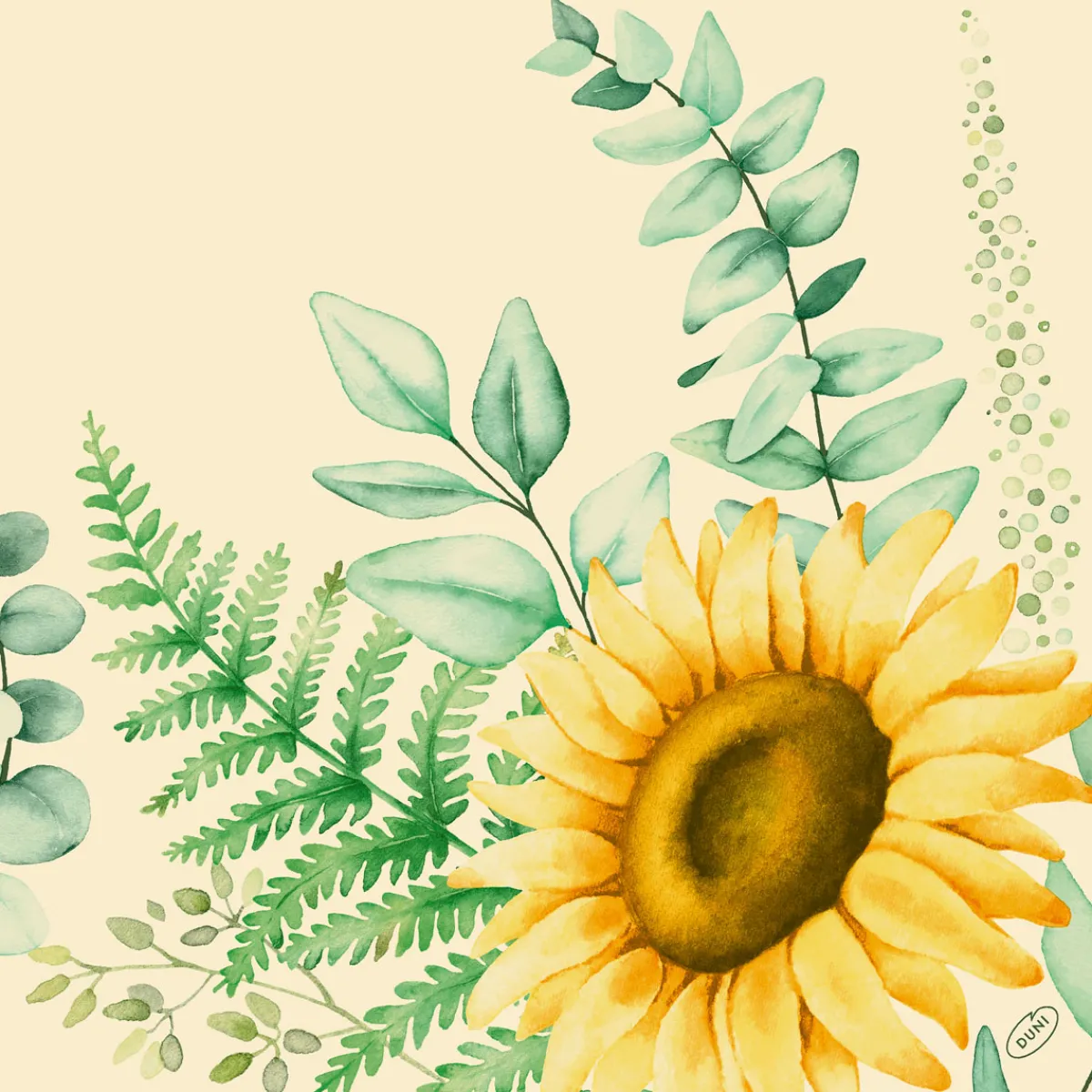Servietten Im Dinnerformat>DUNI Classic-Serviette 40 x 40 cm Sunflower dreams