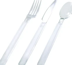 Mehrweg Für Den Einzelhandel>DUNI Clear Besteckset, sortiert Mehrweg 18,5/19/18,5 cm Transparent