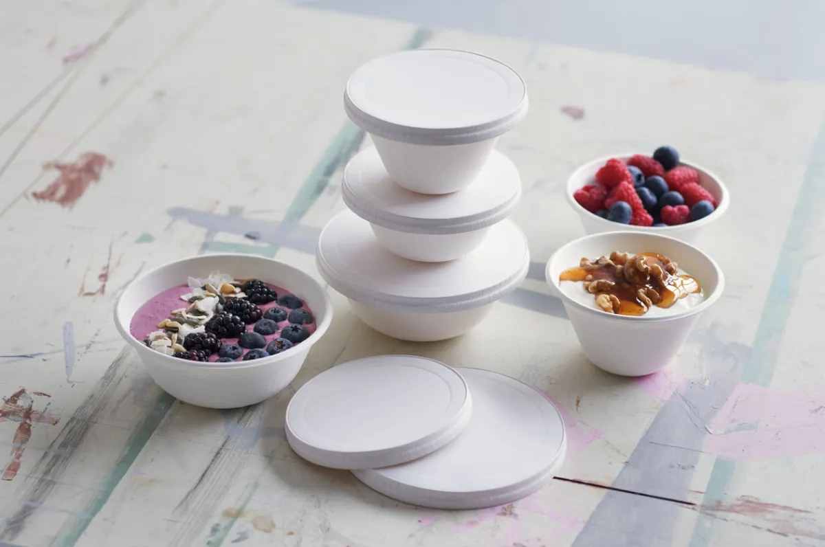 Schalen>DUNI Coppa Schale 350 ml Weiß ungeteilt