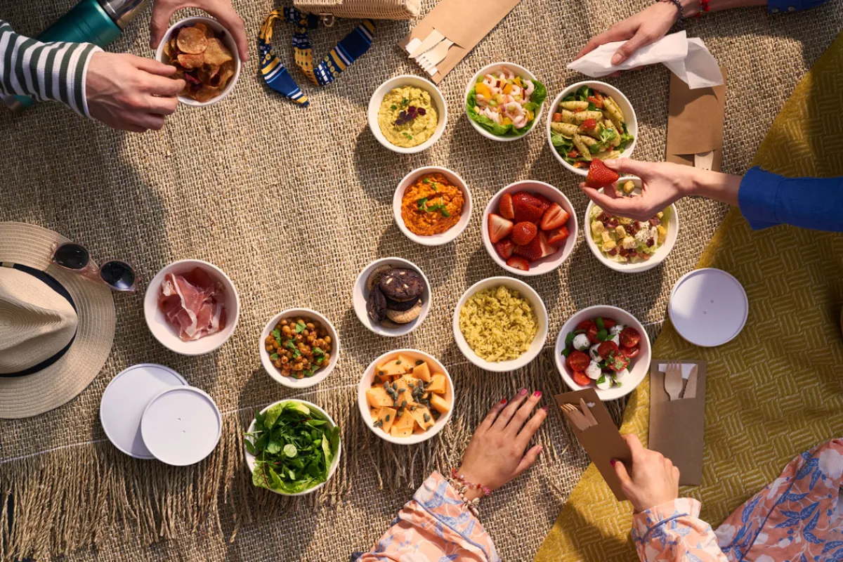 Schalen>DUNI Coppa Schale 350 ml Weiß ungeteilt