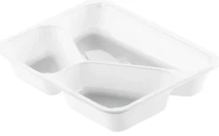 Siegelschalen>DUNIFORM CPET-Schale 225 x 175 x 43 mm Weiß 3-Teilung