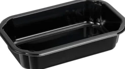 Siegelschalen>DUNIFORM CPET-Take-Away klein 160 x 103 x 35 mm Schwarz ungeteilt