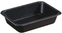Siegelschalen>DUNIFORM CPET-Take-Away klein 171 x 127 x 35 mm Schwarz ungeteilt