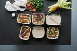 Boxen>DUNI Cube Deckel rechteckig 900/1200 ml Braun