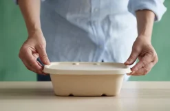 Boxen>DUNI Cube Deckel rechteckig 900/1200 ml Braun