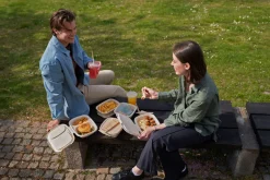 Boxen>DUNI Cube Schale quadratisch 1200 ml Braun ungeteilt